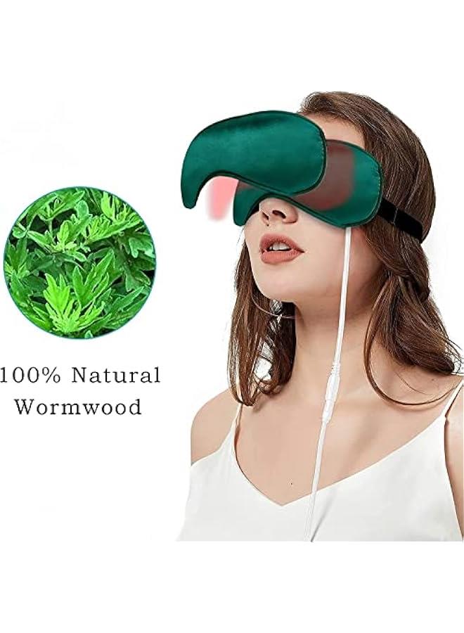 Electric Heated Eye Mask, Adjustable Heat and Timer USB Steam Warm Compress for Dry Eye - Image 3
