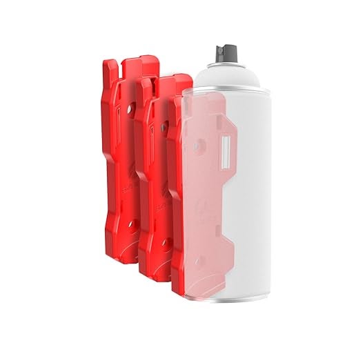 E-Z Red Magnetic Spray Can Holder 3Pack Flexible NonMarring Polymer Lid Holder - Image 1