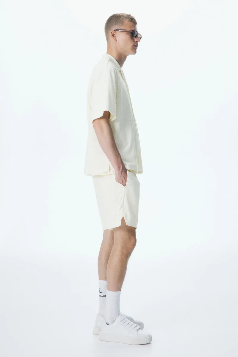 H&M Loose Fit Mesh resort shirt