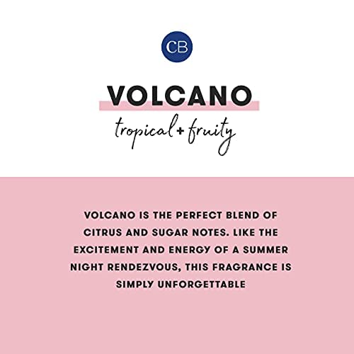 Capri Blue Volcano Printed Travel Tin Jar Candle - Luxury Candle with a Long Lasting Soy Wax Blend - Scented with Tropical & Fruity Fragrance (Blue Color, 8.5 oz) - Image 4