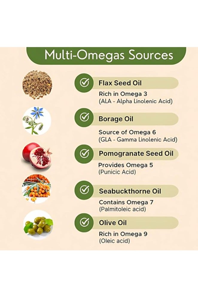 بيور نيوتريشن، أوميغا 3-5-6-7-9 نباتي | 30 كبسولة هلامية نباتية - Image 2
