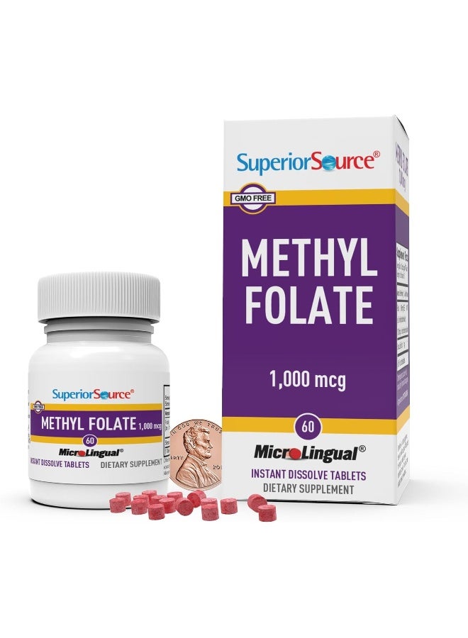 Superior Source Methyl Folate 1000 mcg Dietary Supplement for Women - Image 2