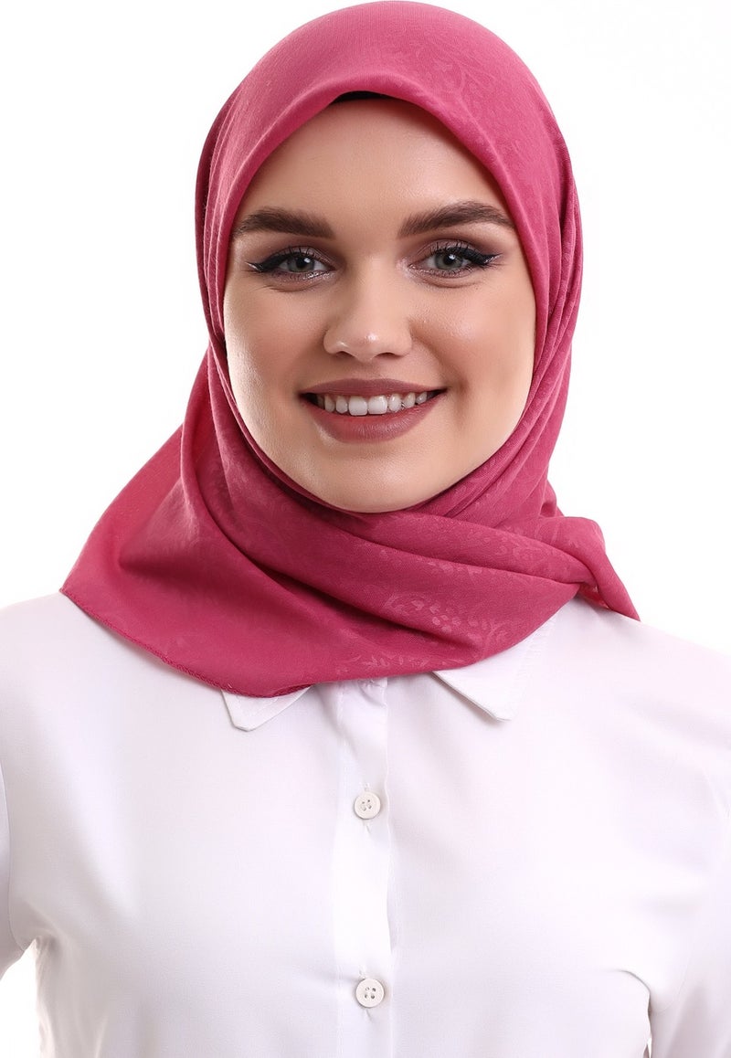 İhvan Online Kofra Patterned Head Scarf - Dusty Rose  - Image 1