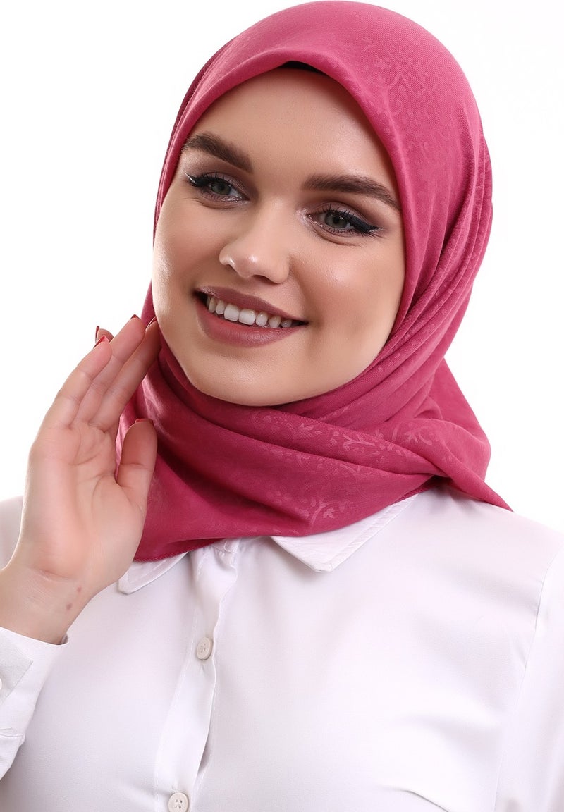 İhvan Online Kofra Patterned Head Scarf - Dusty Rose  - Image 2