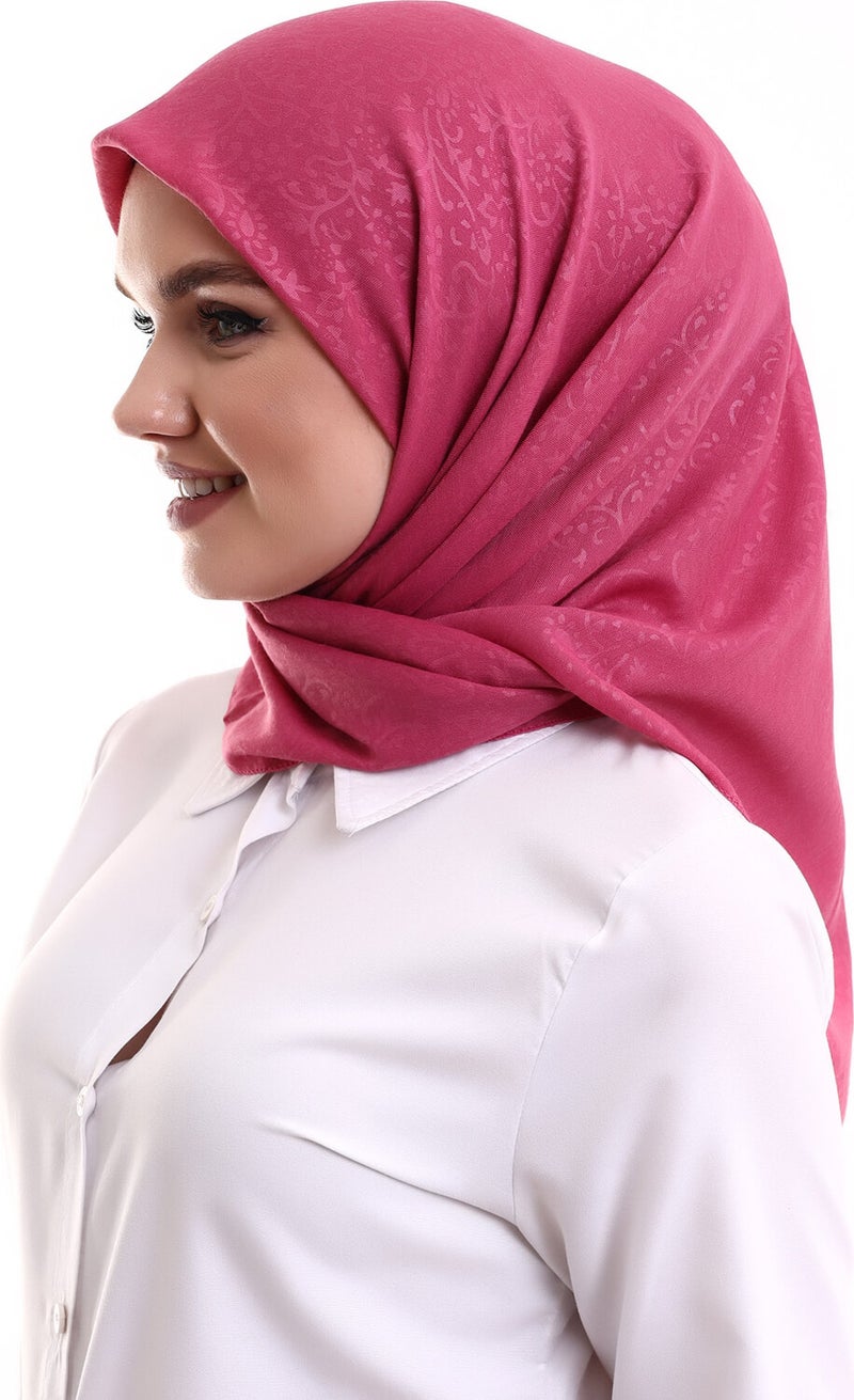 İhvan Online Kofra Patterned Head Scarf - Dusty Rose  - Image 3