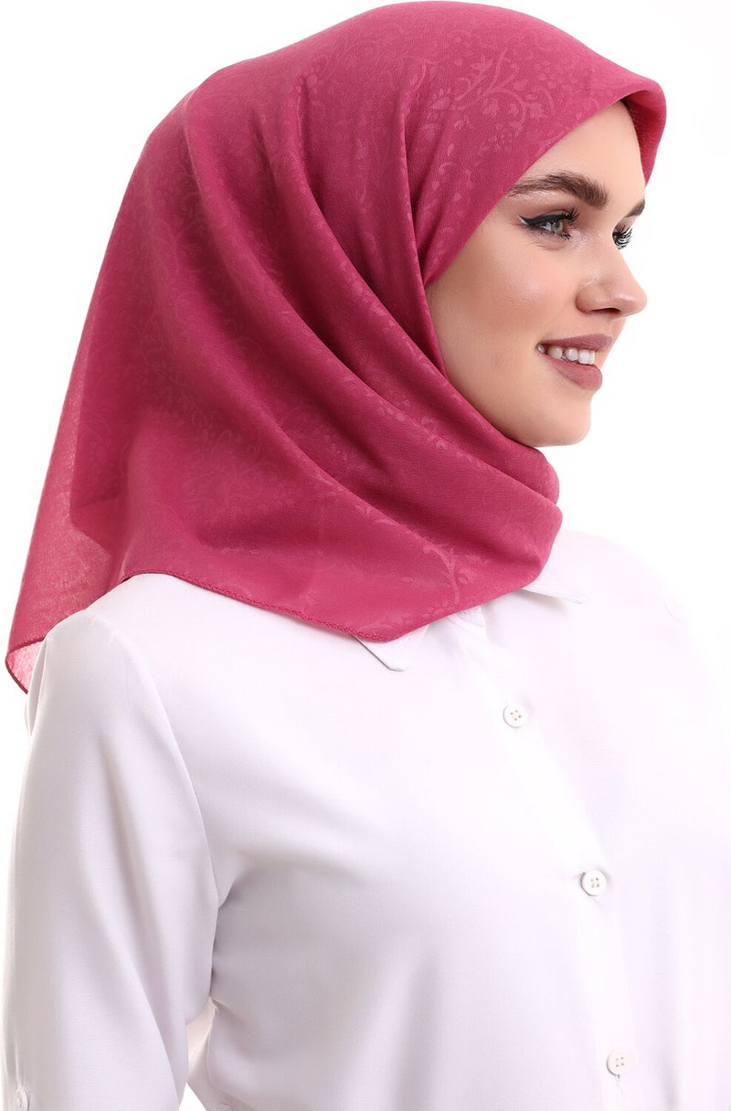 İhvan Online Kofra Patterned Head Scarf - Dusty Rose  - Image 5