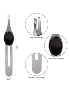 ANCIRS Ncirs 4 Pack Tip Tweezers For Eyebrow Nonslip Grip Tip Tweezers Professional Stainless Steel Precision Pointed Blackhead Splinter Removal Tool For Women & Girls  - Image 3