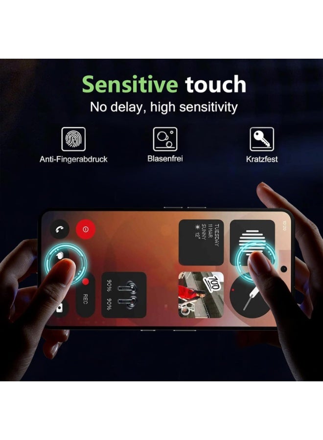 ELTRAZONE Nothing Phone 3a Tempered Glass 3-Pack Ultra Clear Touch Sensitivity Glass Nothing Phone 3a Anti-Scratch Fingerprint Unlock Tempered Glass For Nothing Phone 3a 2025 - Image 2