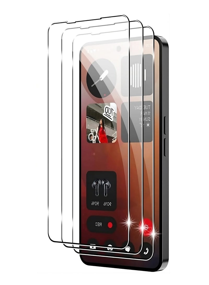 ELTRAZONE Nothing Phone 3a Tempered Glass 3-Pack Ultra Clear Touch Sensitivity Glass Nothing Phone 3a Anti-Scratch Fingerprint Unlock Tempered Glass For Nothing Phone 3a 2025 - Image 1