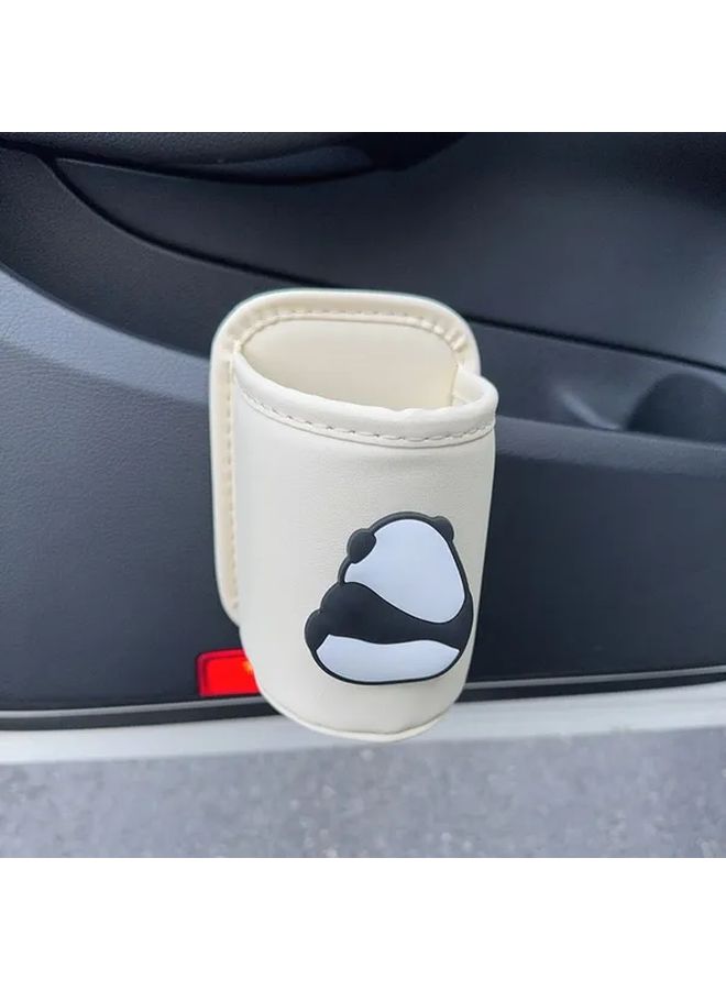 Universal PU Leather Car Cup Holder, Beverage Rack Stand Style D - Image 4