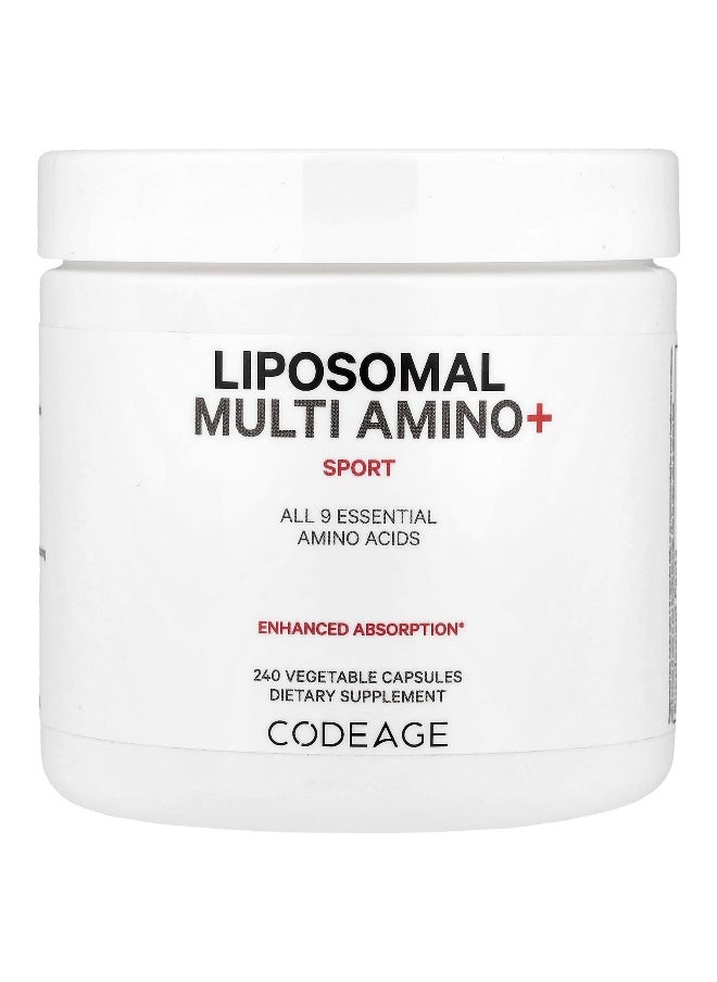 Codeage - Codeage, Liposomal Multi Amino+, Sport, 240 Vegetable Capsules - Image 1