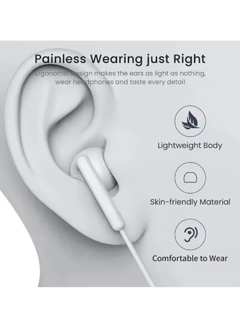 هافن سماعات سلكية من نوع C ، متوافقة مع iPhone 15 Pro Max ، iPhone 16 Pro Max ، Samsung Galaxy S25 Series S24 Series ، Huawei ، Honor وغيرها من الأجهزة مع منفذ الصوت USB C. - Image 3