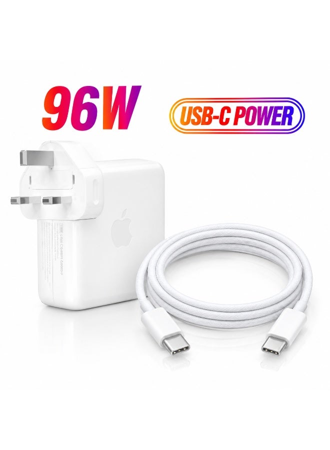 Apple 96W USB‑C Power Adapter with 240W USB‑C Charge Cable, 2 m, White — Bundle - Image 1