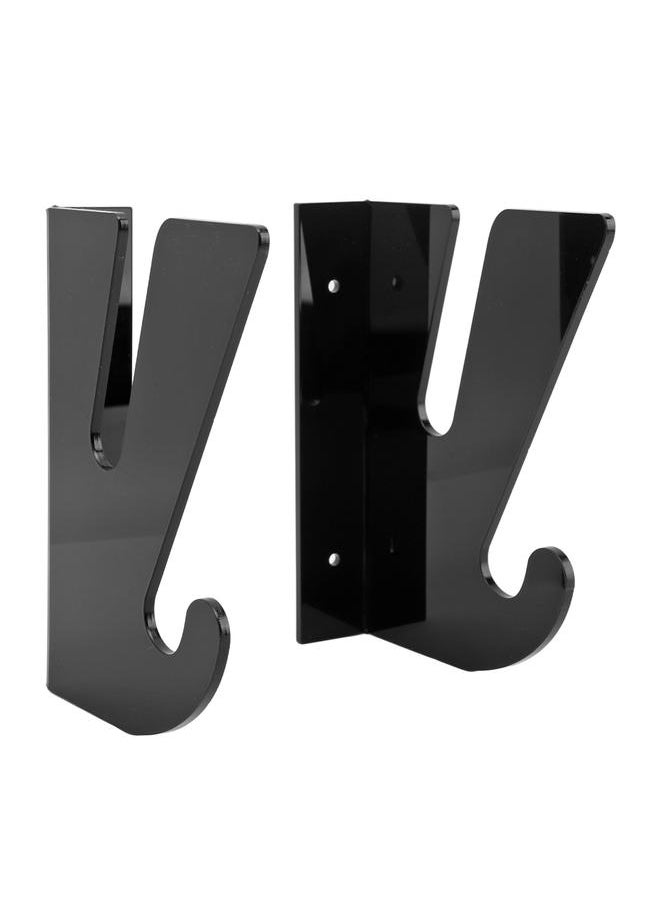 Thoraya 2 Pcs Acrylic Skateboard Rack Wall Mount Skateboard Storage Rack Load Bearing Skateboard Hanger with Hooks  - Image 2