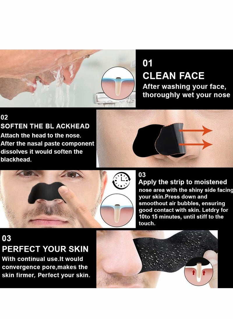 KASTWAVE - Nose Strips, Pore Strips for Blackheads, Nose Blackhead Remover Strips, Deep Cleansing Nose Pore Strips for Men Blackheads Removal 36 pcs - Image 1