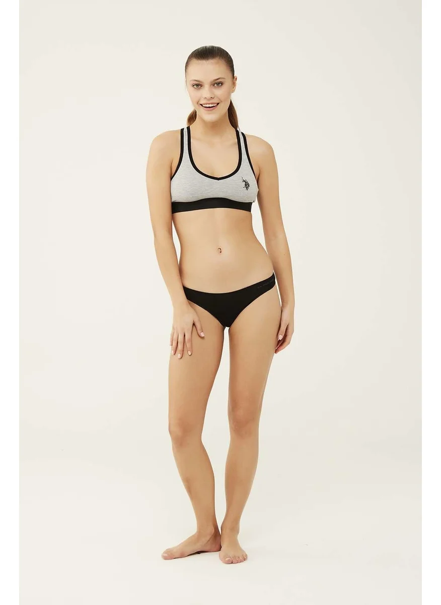 U.S. Polo Assn. BASE. Polo Assn. Women's Black - White - Skin - White - Skin 5 Li Brazilian Slip