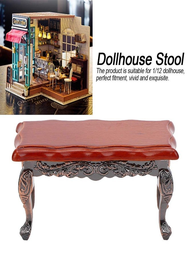 زيروديس 1:12 أثاث دمية مصغرة، طاولة قهوة محاكاة مصغرة مع نموذج صغير بارز ملحقات بيت الدمية لبيت الدمية لعبة ديكور المنزل مشهد التصوير (طاولة) - Image 5