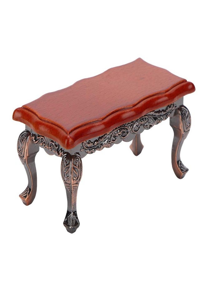 زيروديس 1:12 أثاث دمية مصغرة، طاولة قهوة محاكاة مصغرة مع نموذج صغير بارز ملحقات بيت الدمية لبيت الدمية لعبة ديكور المنزل مشهد التصوير (طاولة) - Image 1