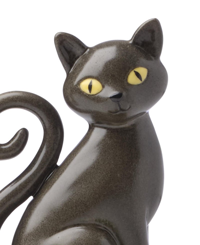Lenox Haunted Halloween Covered Candy Jar, Porcelain Jar with Lid, 26oz Storage, Black Cat on Pumpkin, Jar for Sweets, Pumpkin Decor, Halloween Kitchen Decor, Halloween Cookie Jar, 5x7.25 inches - Image 2