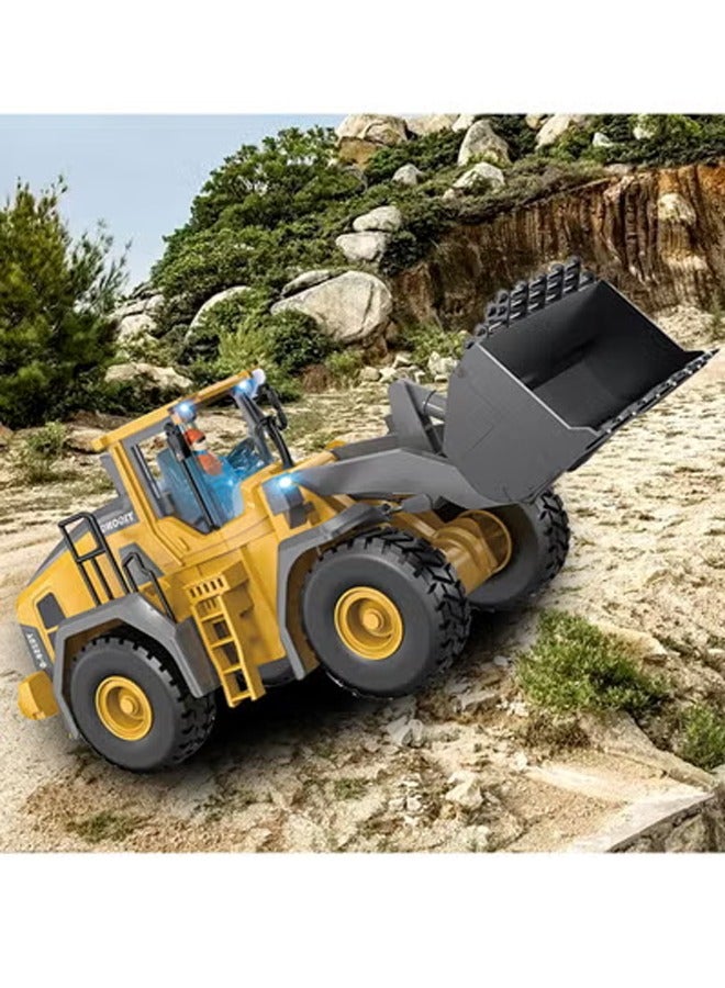 Loquat Toy car RC Bulldozer Multi-function Electric Loading And Transporting Engineering Vehicles Lights With Sound - Image 4