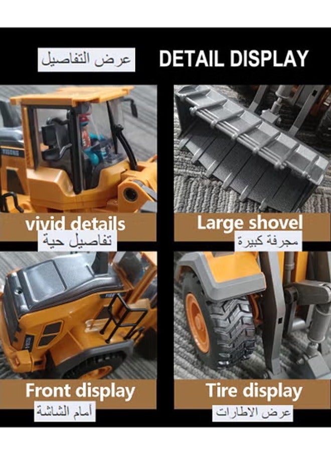 Loquat Toy car RC Bulldozer Multi-function Electric Loading And Transporting Engineering Vehicles Lights With Sound - Image 5