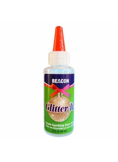 Beacon Adhesives BEACON Glitter-It! Quick-Drying, Crystal Clear, Non-Toxic Glue for Sparkling Glass Decor & Ornament Crafting, 2-Ounce  - Image 1