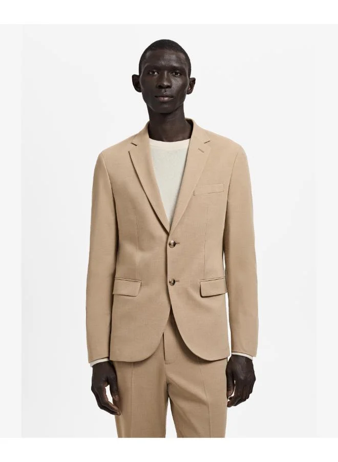 Super slim-fit suit jacket in stretch fabric