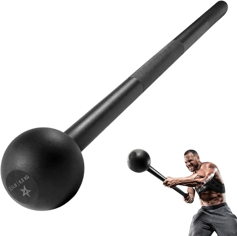 Yes4All Steel Mace Bell for Strength Training, Support Full Body, Muscles, Shoulder, Grips & Forearms Workouts, Stretching 5, 7, 10, 15, 20, 25, 30 LB For Woman & Man - Image 1