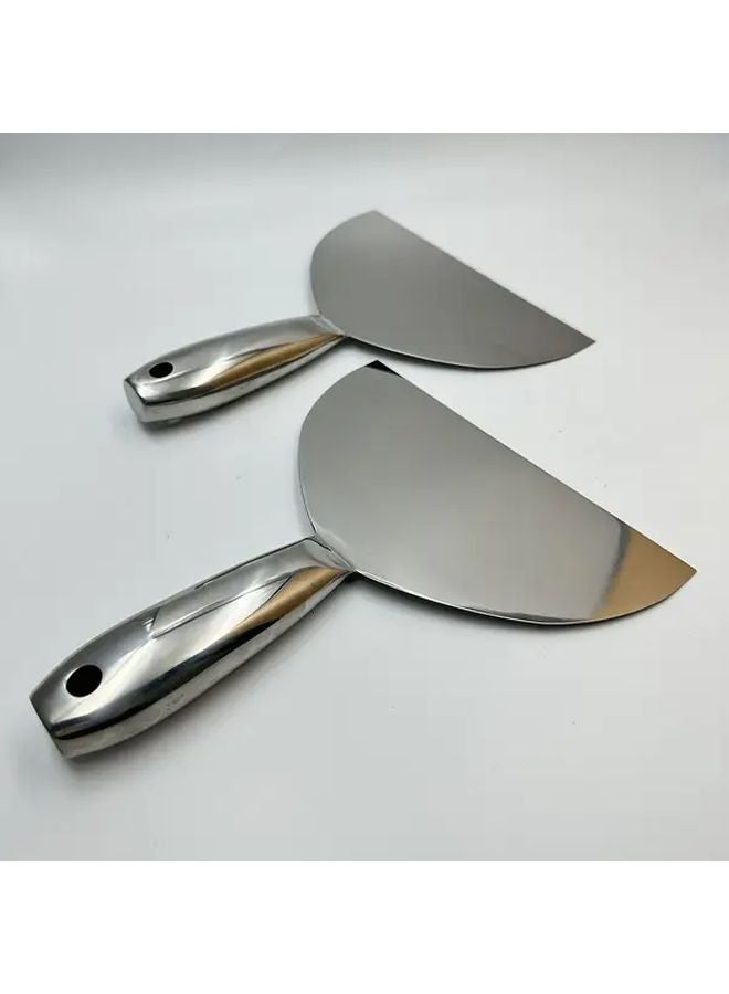 6 Inch Stainless Steel Scraper Large Oil Ash Knife Floor Glass Cleaning Spatula - Image 3