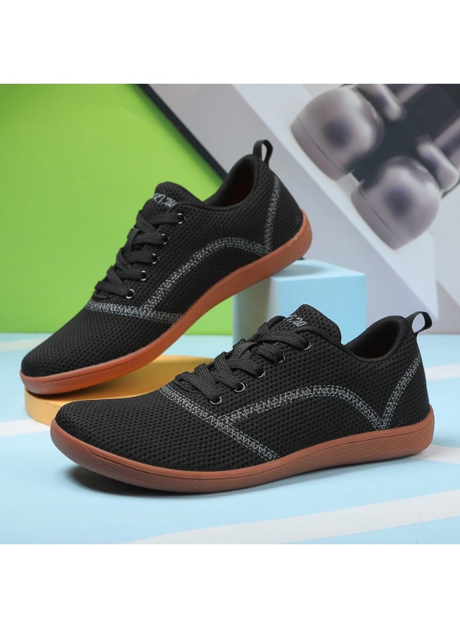 NIBEMINENT Summer Wide Barefoot Flats Shoes for  Outdoor  Minimalist Shoes  Wide Toe Casual Walking Shoes Running Exercise - Image 1