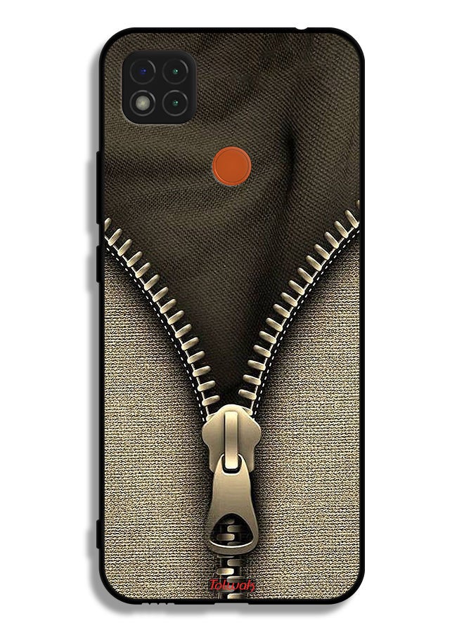 Tolwak Xiaomi Redmi 9C Protective Case Cover Zip Pattern - Image 2