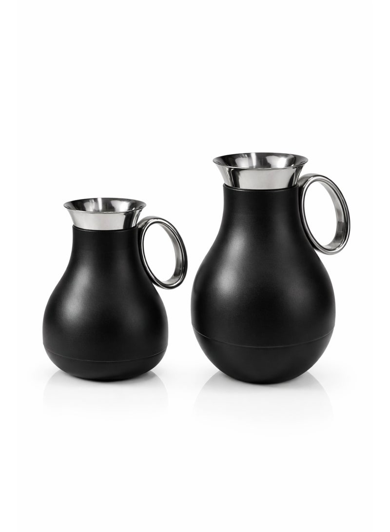 Raz طقم ترمس قهوة وشاي عربي – ترمس فاخر ناعم الملمس بحافة من الفولاذ المقاوم للصدأ للقهوة والشاي - Image 5