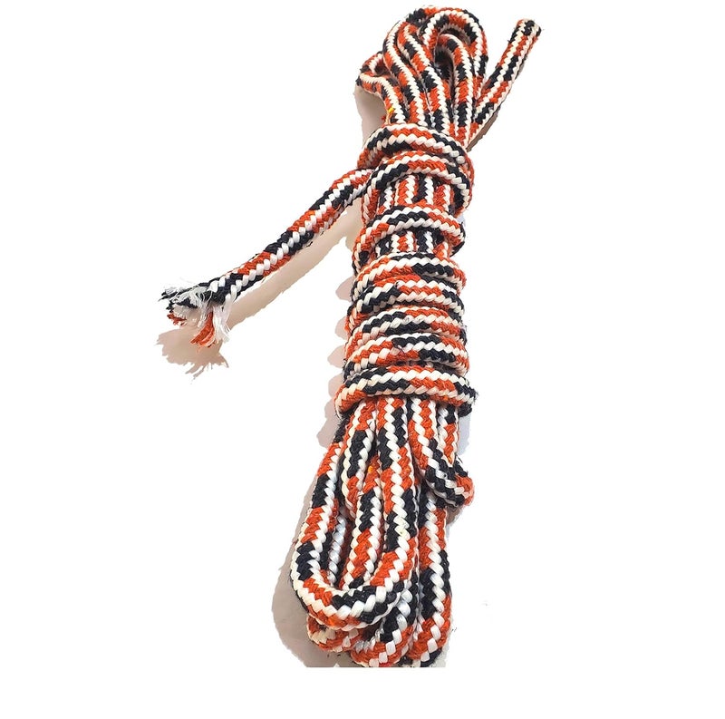 Pure Source India Cloth Line For Drying Nylon Braided Cotton Rope 5 Mtr Multicolour - Image 1