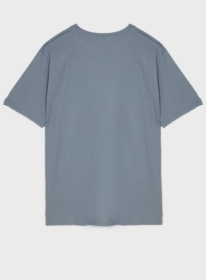 JACK & JONES Plus Size Logo Crew Neck T-Shirt