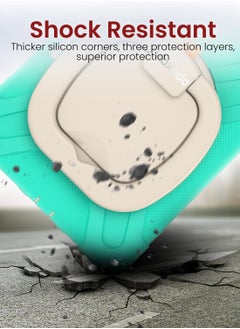 Moxedo Moxedo Heavy Duty Shockproof Rugged Protective Colorful Case with 360 Rotating Kickstand, Shoulder Strap, and  Pen Holder for Kids Compatible for Apple iPad Mini 6 - Mint Green  - Image 5