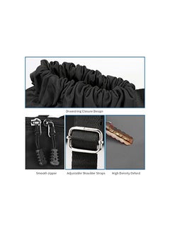 Oziral Drawstring Backpack Water Resistant String Bag Gym Sports with Shoe Compartment Side Mesh Pockets for Women Men  - Image 3
