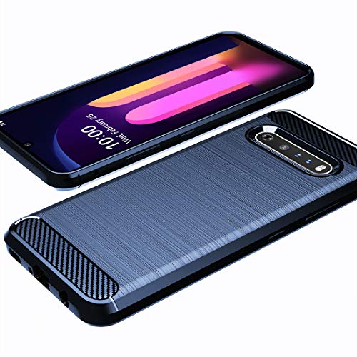 Osophter LG V60 ThinQ Case - Shock-Absorbing Flexible TPU Full-Body Protective Phone Cover (Blue) - Image 4