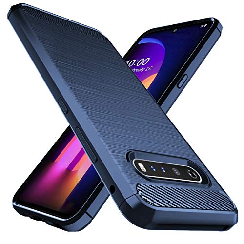 Osophter LG V60 ThinQ Case - Shock-Absorbing Flexible TPU Full-Body Protective Phone Cover (Blue) - Image 1