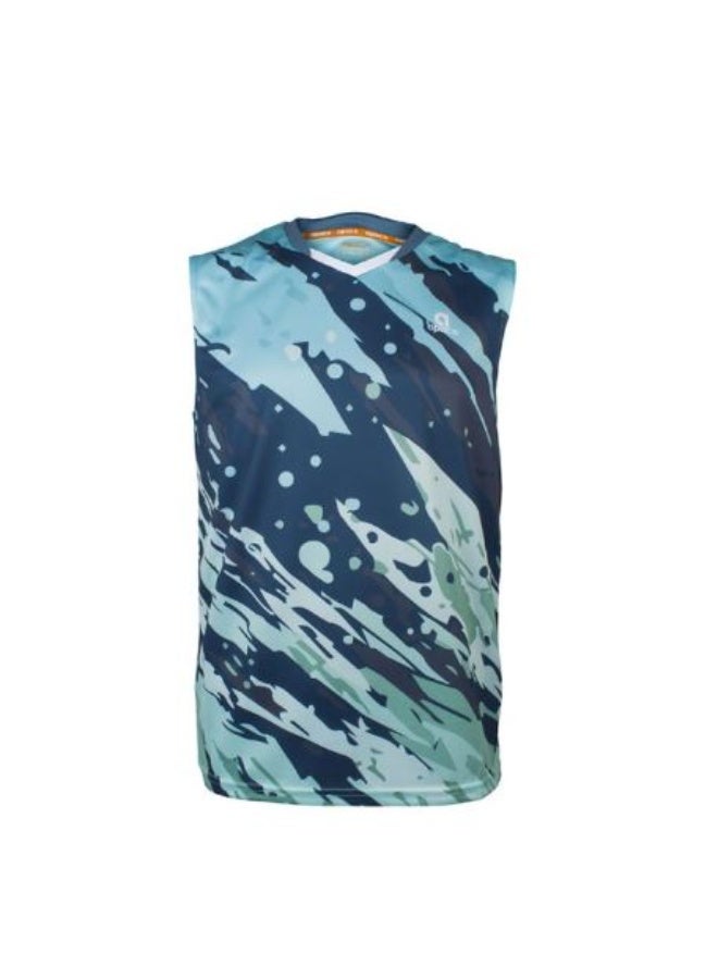 Apacs SL 22001 Sleeveless Badminton T-Shirt, Mint Green – Lightweight Quick-Dry Sleeveless Sports Shirt, Breathable Athletic Wear for Badminton, Training & Indoor Sports - Image 1