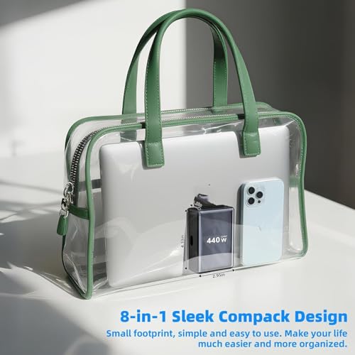 Cubonic USB C Charger Block GaN 440W Charging Station Hub,8 Port Fast Charging Brick with Extension Cord,PD QC PPS 100W Laptop Power Adapter - Image 3
