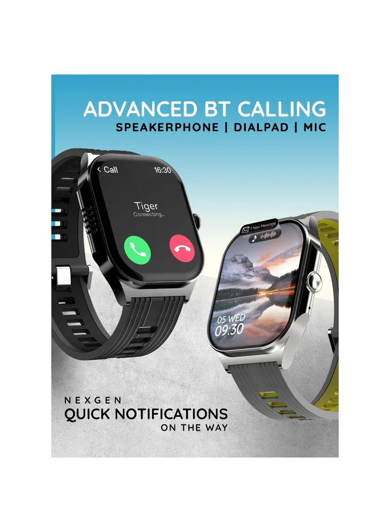 Pebble Alive 1.99" Smartwatch for Men and Women, AMOLED Display, Always On, Bluetooth Calling, Health Suite, Multi-Sports Modes, Sleep Monitor, Alarm & Notification