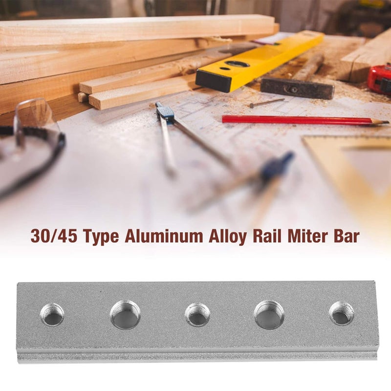 كلاراكو قالب مسار ميتري بفتحة على شكل حرف T، قالب مسار ميتري بفتحة على شكل حرف T من النوع 30 45، 100 مم 200 مم 300 مم 450 مم، ملحقات أدوات كهربائية من سبائك الألومنيوم، أدوات نجارة (منزلق على شكل حرف T 100 مم) - Image 2