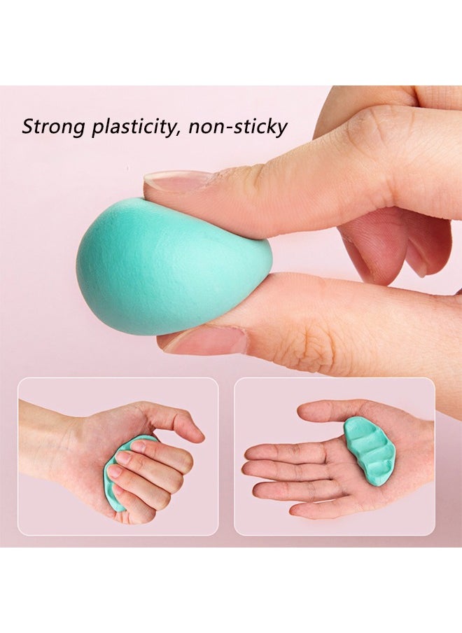 J&J - 36 Colors DIY Plasticine Fluffy Foam Clay Set for Kids Educational Ultra Light Modeling Clay Interactive Toys with Tools and Ziplock Bag - Image 1