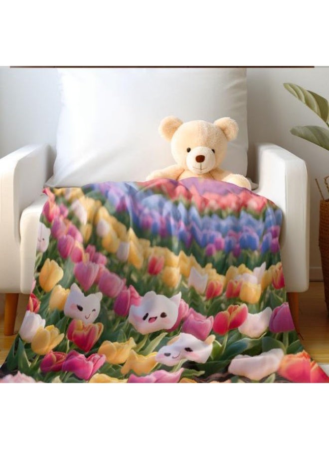 general Baby and children's cartoon flannel thin blanket (warm and comfortable, suitable for sleep, game use) 70cm*100cm - Image 4