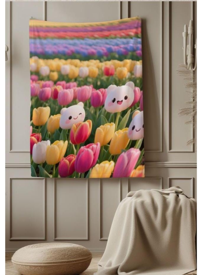 general Baby and children's cartoon flannel thin blanket (warm and comfortable, suitable for sleep, game use) 70cm*100cm - Image 3