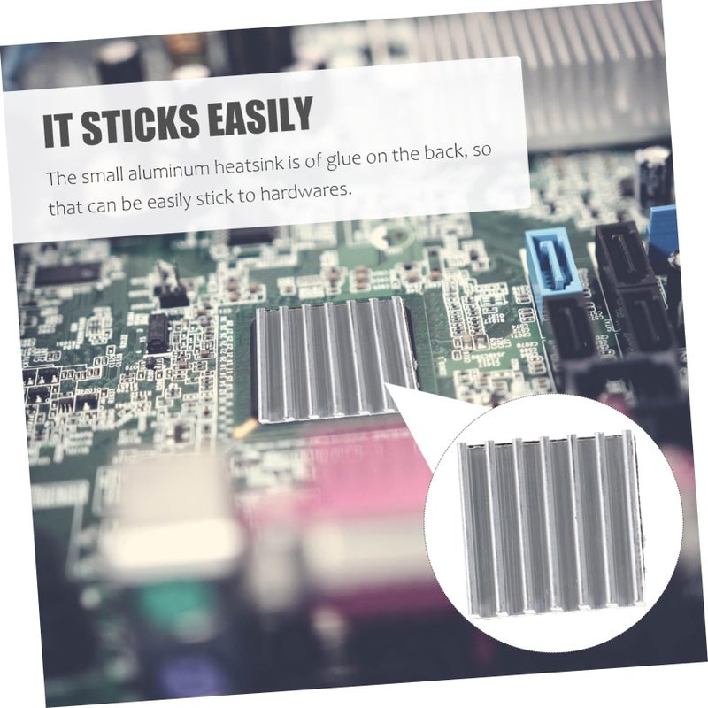 24 Pcs Aluminum Heat Sink Thermal Conductive Glue for Computer Power IC Led - Image 3