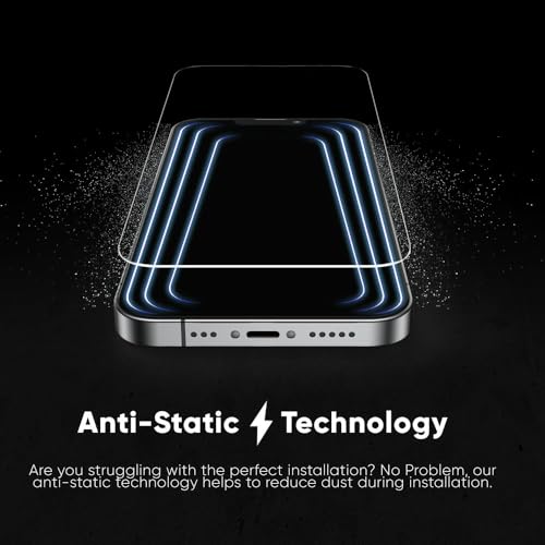 FLOLAB NanoArmour ONETIME for iPhone 16 Pro Max Screen Protector, Case Friendly, Tempered Glass, Ultra Clear, Edge Reinforced, Easy Install, Dust-Free, Scratch Resistant - 2 Pack - Image 5