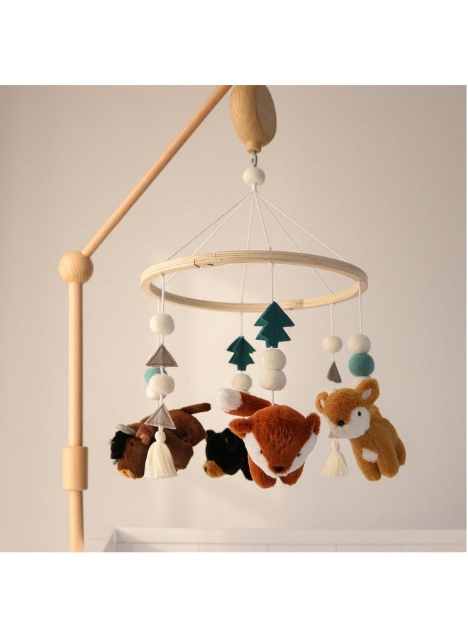 The Peanut Shell The Peanutshell Crib Mobile for Boys or Girls - Wooden Musical Baby Crib Mobile with 12 Lullabies, Western Woods Baby Western Woods Nursery Decor - Image 5