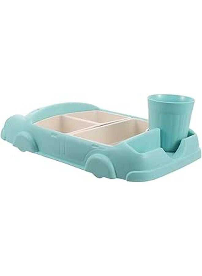 Reusable Divided Bento Plate For Kids Lunch Home And Kindergarten Safe Utensils - Image 1