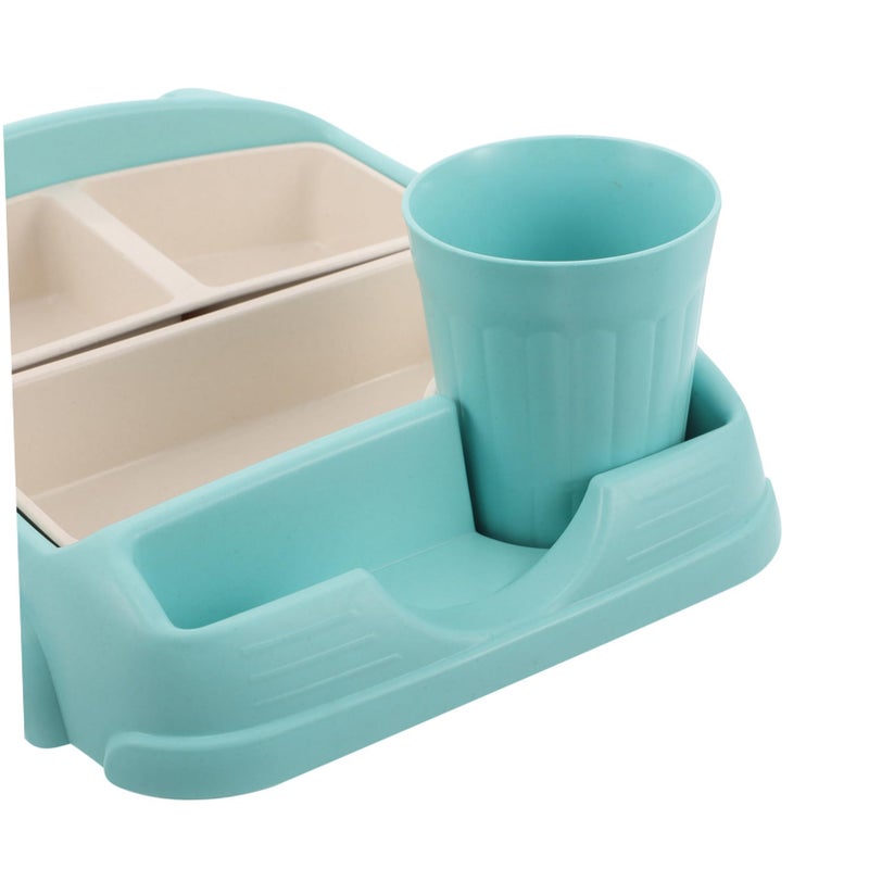 Reusable Divided Bento Plate For Kids Lunch Home And Kindergarten Safe Utensils - Image 4